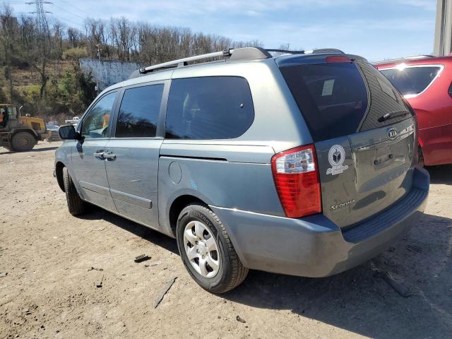 KNDMB233176179833 - 2007 KIA SEDONA EX BLUE photo 2