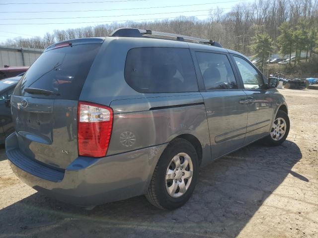 KNDMB233176179833 - 2007 KIA SEDONA EX BLUE photo 3