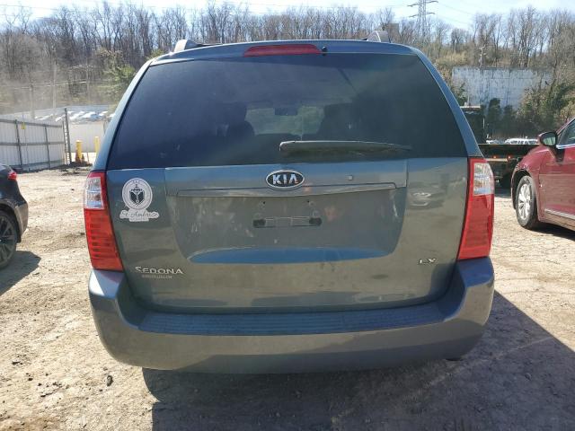 KNDMB233176179833 - 2007 KIA SEDONA EX BLUE photo 6