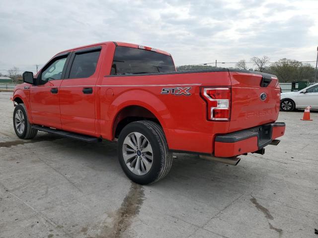 1FTEW1C55JFD36632 - 2018 FORD F150 SUPERCREW RED photo 2