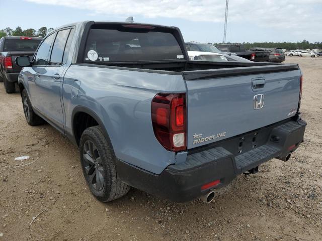 5FPYK3F13PB039974 - 2023 HONDA RIDGELINE SPORT BLUE photo 2