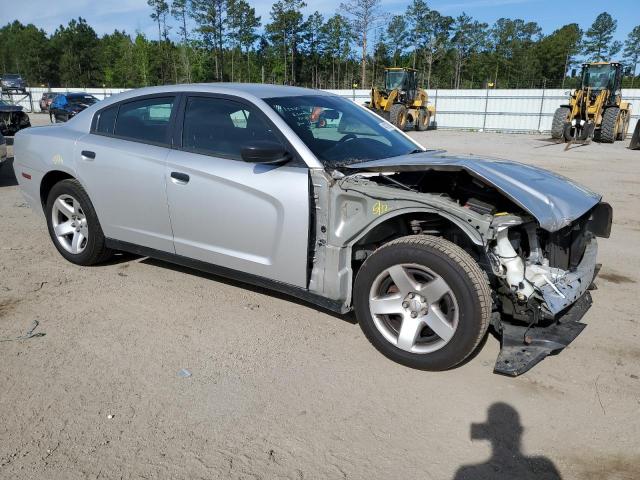 2C3CDXAG0EH282850 - 2014 DODGE CHARGER POLICE SILVER photo 4