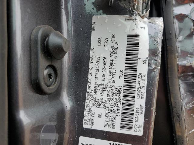 5TFMA5DB6SX240543 - 2025 TOYOTA TUNDRA CREWMAX PLATINUM GRAY photo 12