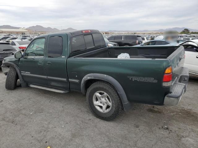 5TBBT4418YS071507 - 2000 TOYOTA TUNDRA ACCESS CAB GREEN photo 2