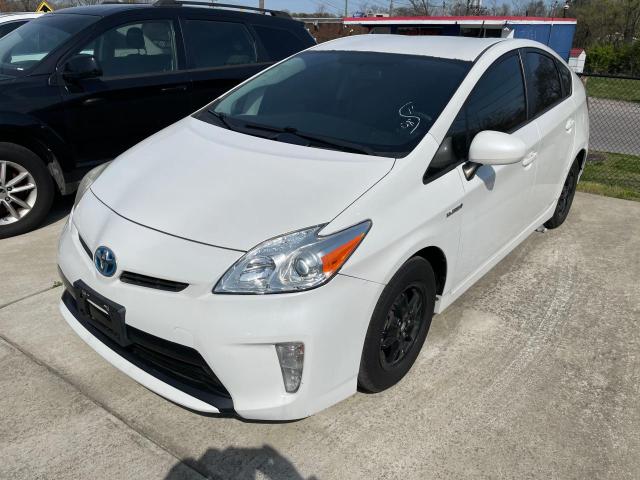 JTDKN3DU3E0380029 - 2014 TOYOTA PRIUS WHITE photo 2