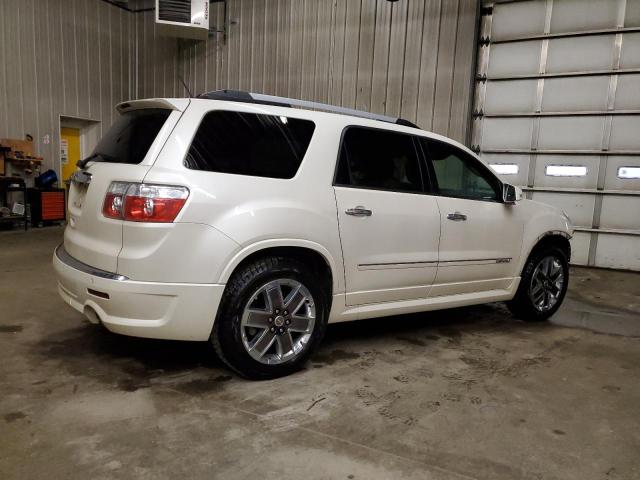 1GKKRTED4BJ393126 - 2011 GMC ACADIA DENALI WHITE photo 3