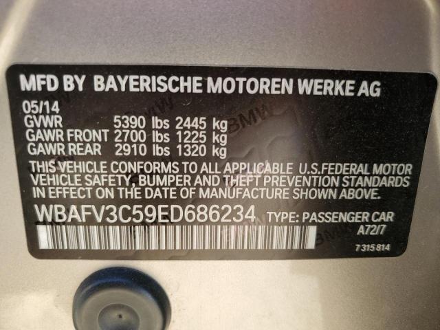 WBAFV3C59ED686234 - 2014 BMW 535 D XDRIVE SILVER photo 12