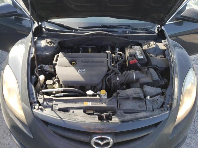 1YVHZ8BHXC5M02409 - 2012 MAZDA 6 I GRAY photo 11