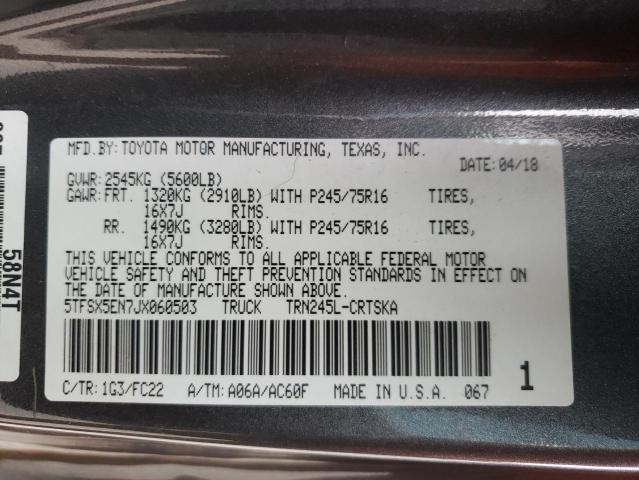 5TFSX5EN7JX060503 - 2018 TOYOTA TACOMA ACCESS CAB ნაცრისფერი ფოტო 13