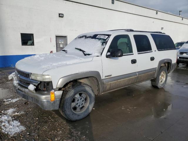 3GNFK16T1YG151441 - 2000 CHEVROLET SUBURBAN K1500 WHITE photo 1