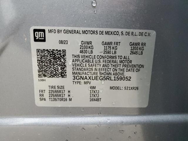 3GNAXUEG5RL159052 - 2024 CHEVROLET EQUINOX LT GRAY photo 14