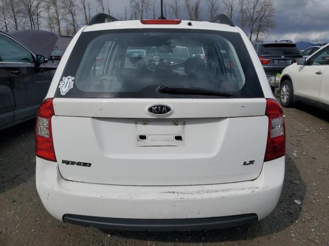 KNAFG528197240553 - 2009 KIA RONDO BASE WHITE photo 6