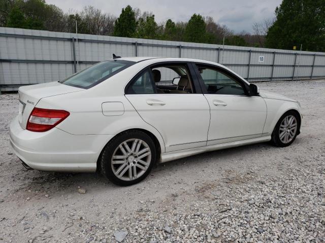 WDDGF81XX9F277326 - 2009 MERCEDES-BENZ C 300 4MATIC WHITE photo 3