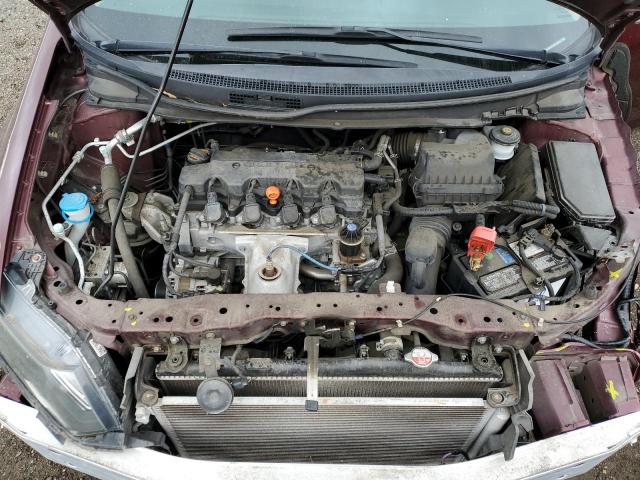 19XFB2F5XEE235894 - 2014 HONDA CIVIC LX BURGUNDY photo 11