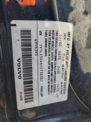 YV1LZ56D6Y2738387 - 2000 VOLVO V70 XC BLUE photo 12