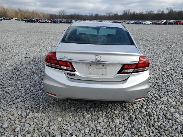 19XFB2F91DE072795 - 2013 HONDA CIVIC EXL ვერცხლისფერი ფოტო 6