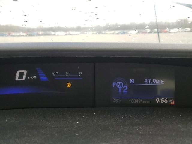 19XFB2F91DE072795 - 2013 HONDA CIVIC EXL ვერცხლისფერი ფოტო 9