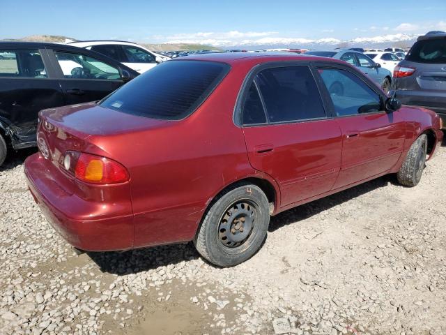 1NXBR12E61Z552217 - 2001 TOYOTA COROLLA CE RED photo 3