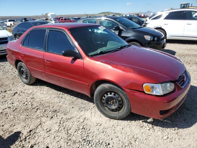 1NXBR12E61Z552217 - 2001 TOYOTA COROLLA CE RED photo 4