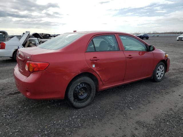 2T1BU4EE0AC209710 - 2010 TOYOTA COROLLA BASE RED photo 3