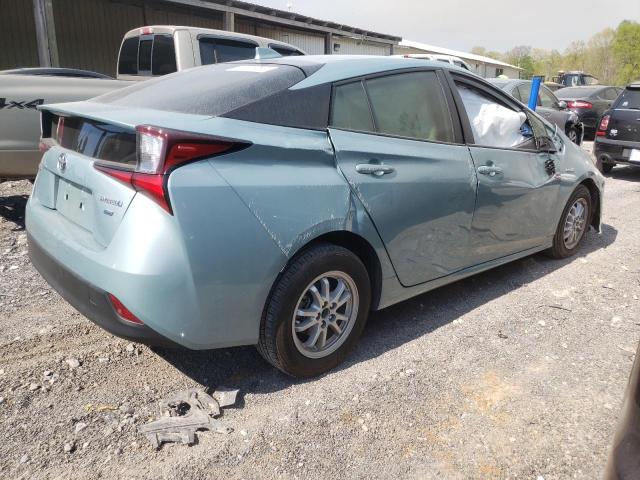 JTDKARFU0L3104124 - 2020 TOYOTA PRIUS L TURQUOISE photo 3