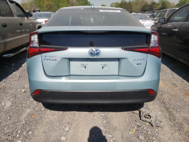 JTDKARFU0L3104124 - 2020 TOYOTA PRIUS L TURQUOISE photo 6