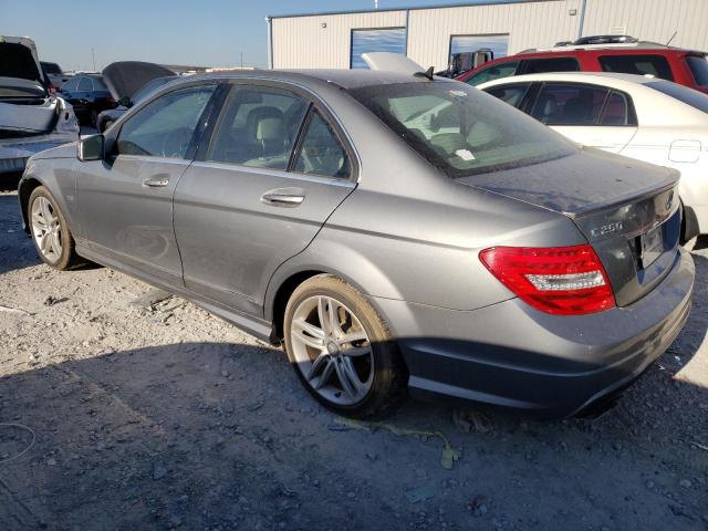 WDDGF4HB6CR224292 - 2012 MERCEDES-BENZ C 250 SILVER photo 2