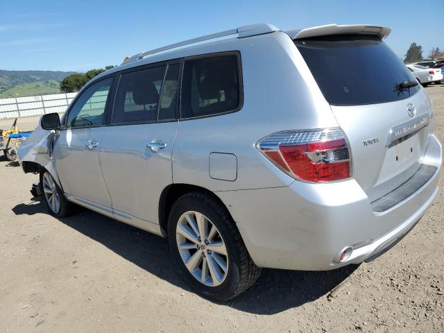 JTEEW44A392031853 - 2009 TOYOTA HIGHLANDER HYBRID LIMITED SILVER photo 2