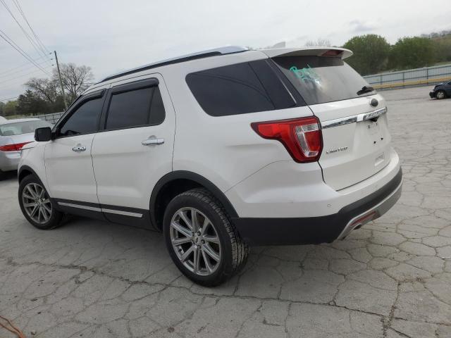 1FM5K8F81HGC38854 - 2017 FORD EXPLORER LIMITED WHITE photo 2