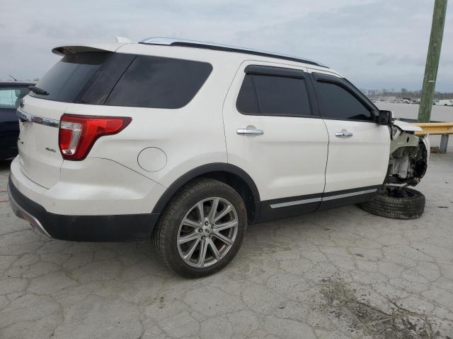 1FM5K8F81HGC38854 - 2017 FORD EXPLORER LIMITED WHITE photo 3