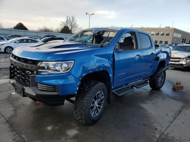 1GCGTEEN7N1322272 - 2022 CHEVROLET COLORADO ZR2 BLUE photo 1
