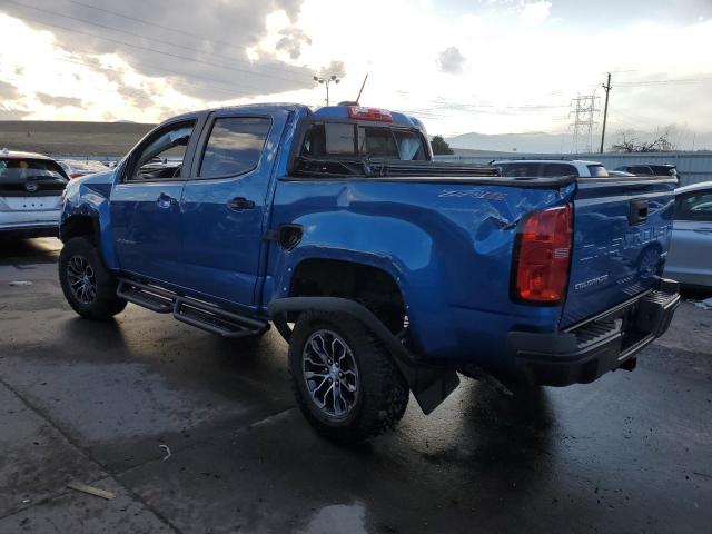 1GCGTEEN7N1322272 - 2022 CHEVROLET COLORADO ZR2 BLUE photo 2