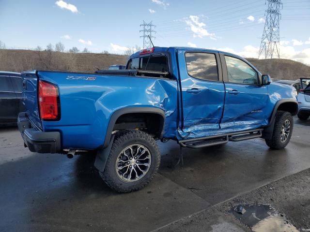 1GCGTEEN7N1322272 - 2022 CHEVROLET COLORADO ZR2 BLUE photo 3