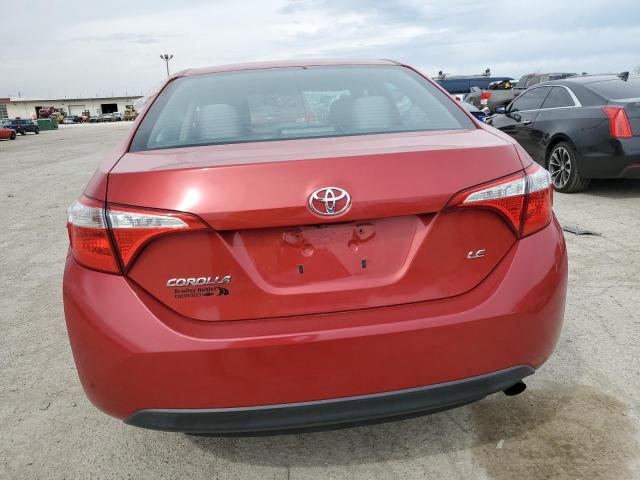 5YFBURHE7EP121042 - 2014 TOYOTA COROLLA L RED photo 6