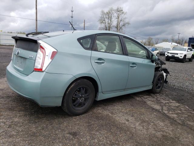 JTDKN3DU0F2004927 - 2015 TOYOTA PRIUS GREEN photo 3