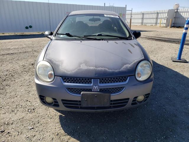 1B3ES56C54D601953 - 2004 DODGE NEON SXT GRAY photo 5