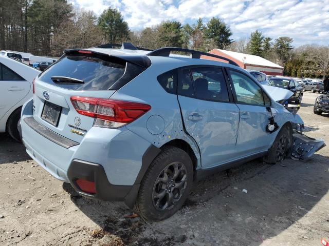 JF2GTHSC0NH268326 - 2022 SUBARU CROSSTREK SPORT BLUE photo 3