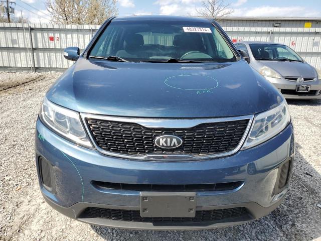 5XYKT3A61EG465800 - 2014 KIA SORENTO LX BLUE photo 5