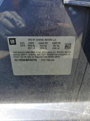 1G11H5SA4DF269758 - 2013 CHEVROLET MALIBU LTZ 蓝色 照片 12