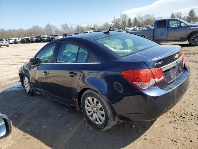 1G1PF5S97B7158246 - 2011 CHEVROLET CRUZE LT BLUE photo 2