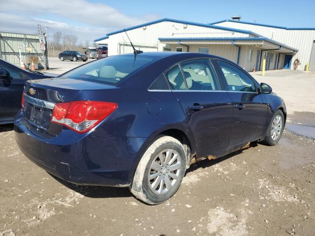 1G1PF5S97B7158246 - 2011 CHEVROLET CRUZE LT BLUE photo 3