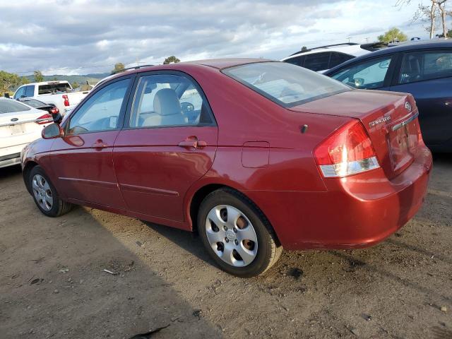 KNAFE222295655635 - 2009 KIA SPECTRA EX RED photo 2