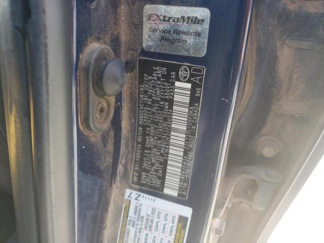 2T1KR32E27C686034 - 2007 TOYOTA COROLLA MA XR BLUE photo 12