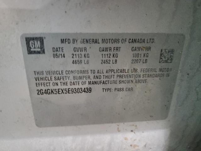 2G4GK5EX5E9303439 - 2014 BUICK REGAL 银色 照片 12