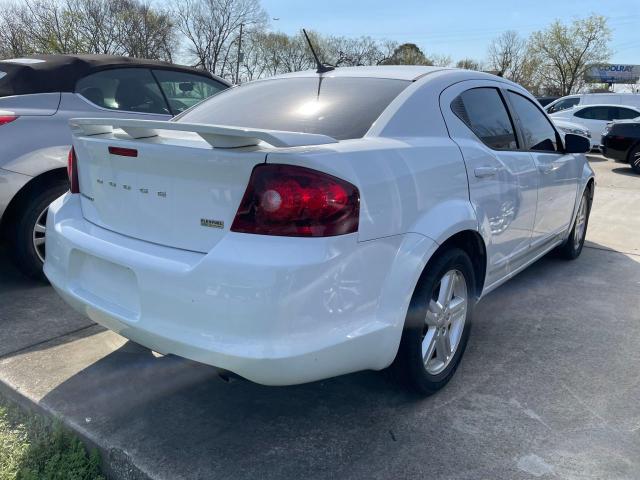 1C3CDZCG4DN666810 - 2013 DODGE AVENGER SXT WHITE photo 4