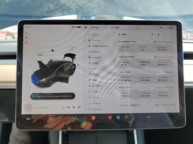 5YJ3E1EB7KF361261 - 2019 TESLA MODEL 3 BLACK photo 9