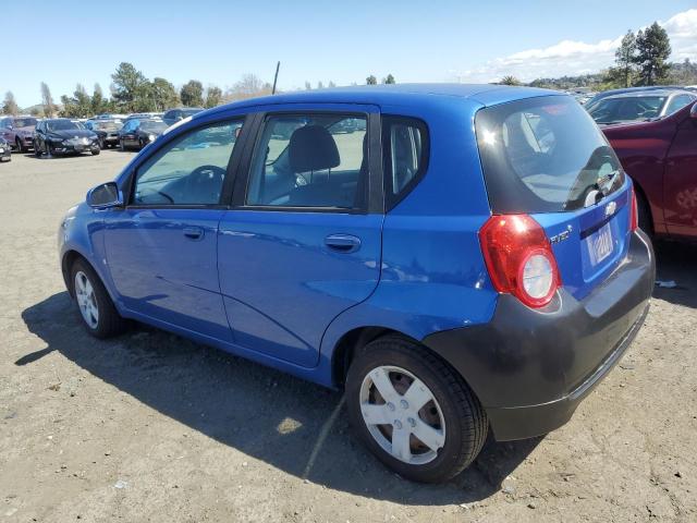 KL1TD66E19B682404 - 2009 CHEVROLET AVEO LS BLUE photo 2