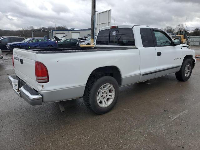 1B7GL22X01S127574 - 2001 DODGE DAKOTA WHITE photo 3