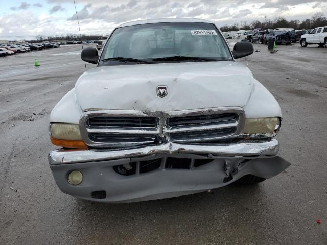 1B7GL22X01S127574 - 2001 DODGE DAKOTA WHITE photo 5