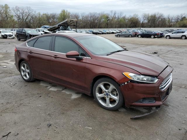 3FA6P0G73GR186304 - 2016 FORD FUSION S MAROON photo 4